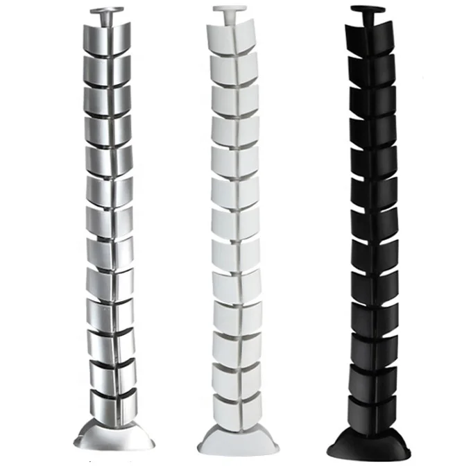 ABS Under desk Cable Organizer Cord Protector Wire and Cable Management For Computer Desk