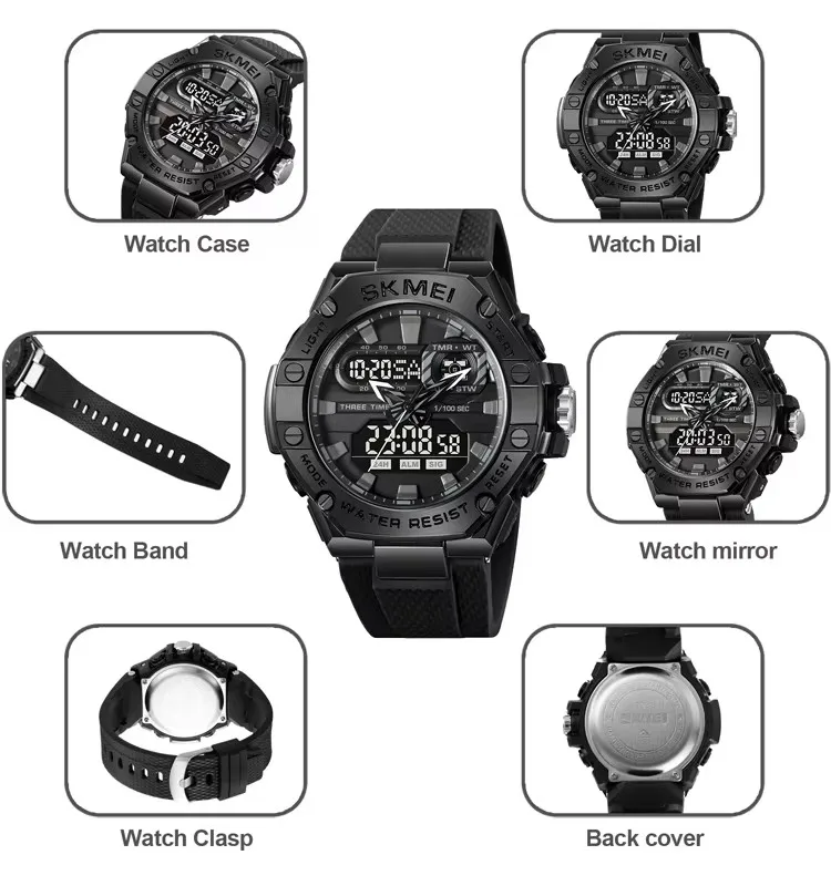 Guangzhou Skmei custom watches 2221 digital wholesale private label outdoor wristwatch for gents mens luxury watches men