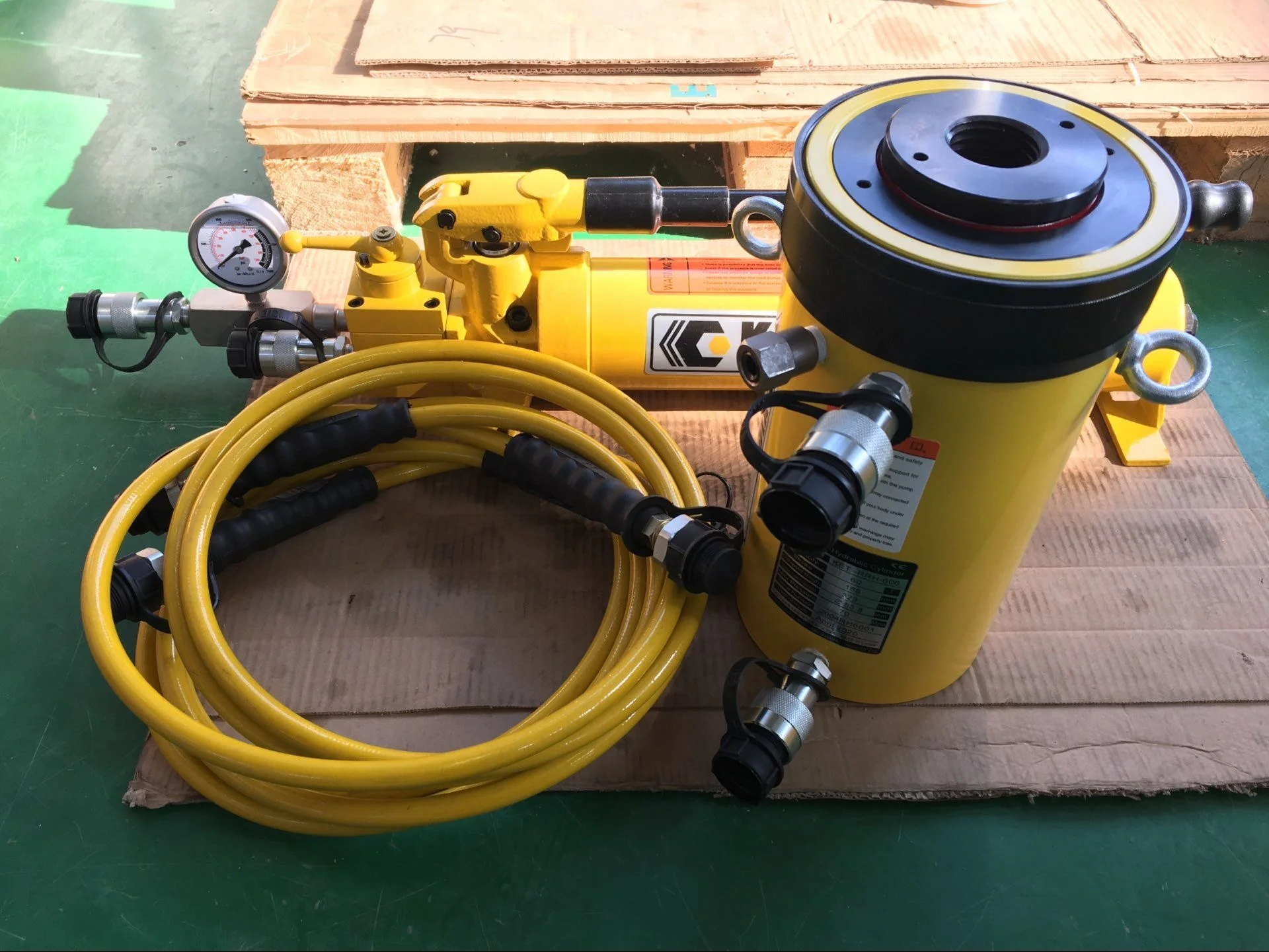 Double Acting 60ton Hydraulic Hollow Plunger Cylinder Jack