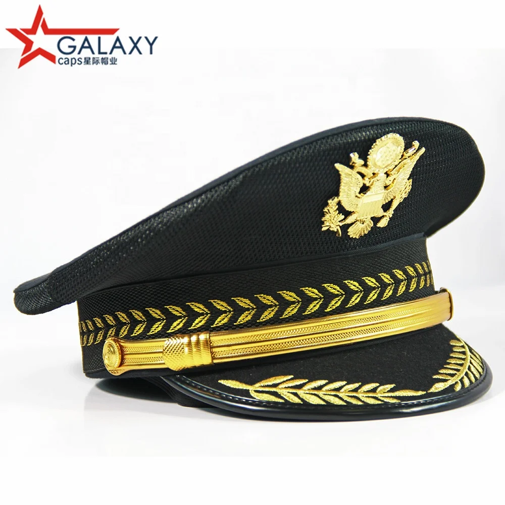 Wholesale High Quality Black Military hats Police Military Supplies