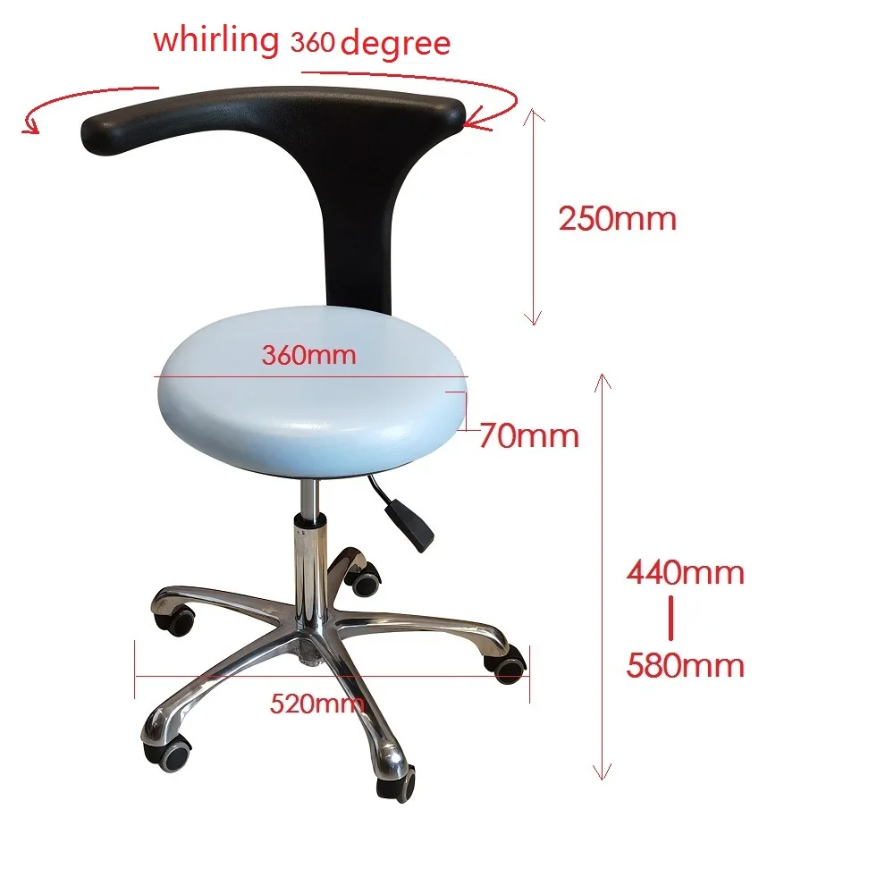 Ergonomic medical dental saddle stool for dentist / Doctor and Assistant Stool for hospital clinic use