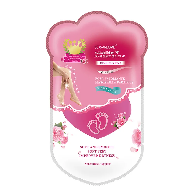 Feet Mask Peel Spa Socks for Pedicure Foot Cream for Heels Exfoliating Foot Mask Socks Mask Skin Home OEM Adults Foot Products