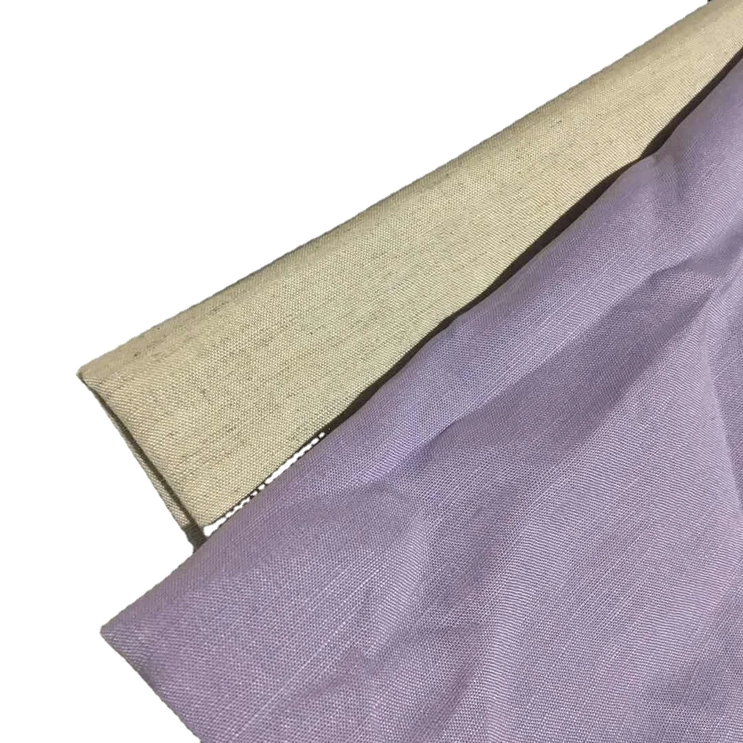 Cost effective comfortable linen clothing interwoven fabric textile fabric