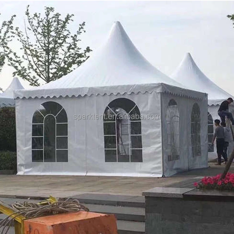Waterproof Big Party Tent Exhibition Event Pagoda Tents 8x8m with Aluminum Alloy Framework