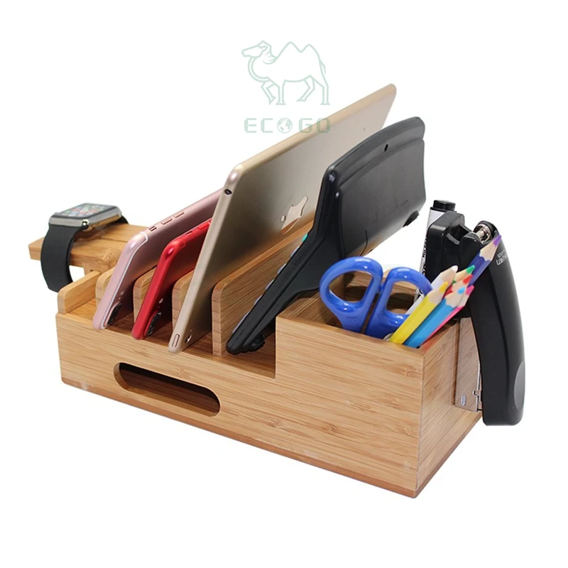Eco-Friendly Wooden Dock Charger Station Original Charging Station Custom Logo Usb C Docking Station