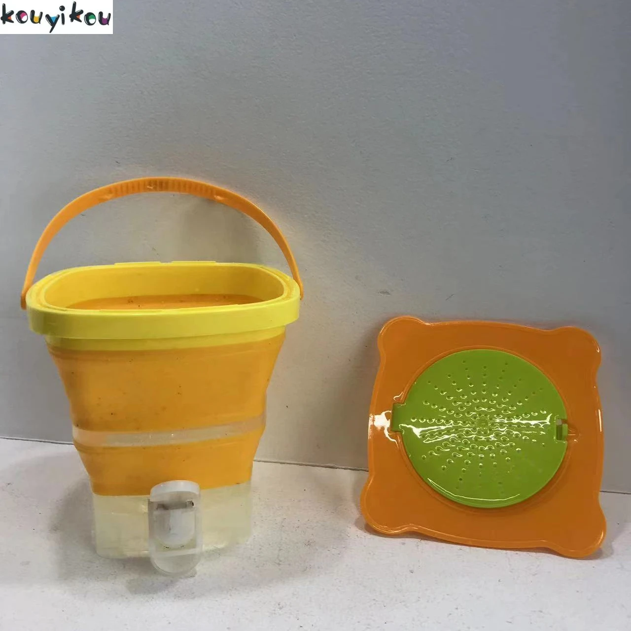 The Second Generation Square Folding Portable Camping Outdoor Bucket Car Wash Bucket Laundry Bucket Water Storage