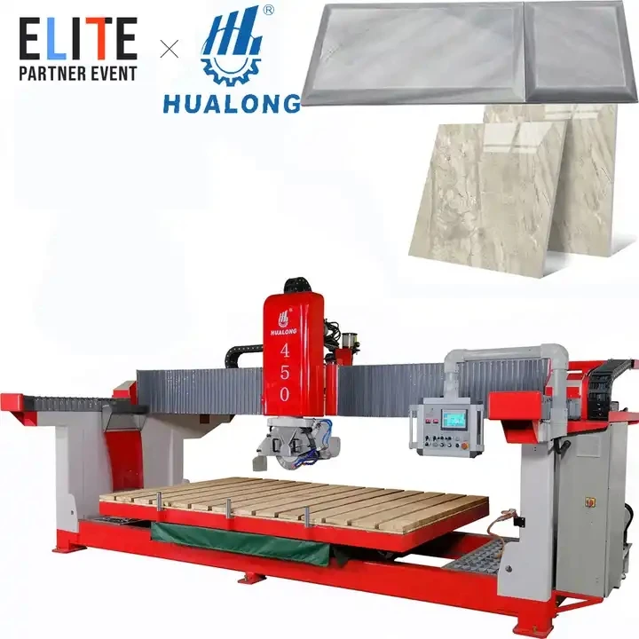 Hualong; Высокая скорость HLSQ-450 Камень Мостовой РАСПИЛОВОЧНЫЙ станок для камня с программируемой логикой сименса системы вблизи в австралийском стиле
