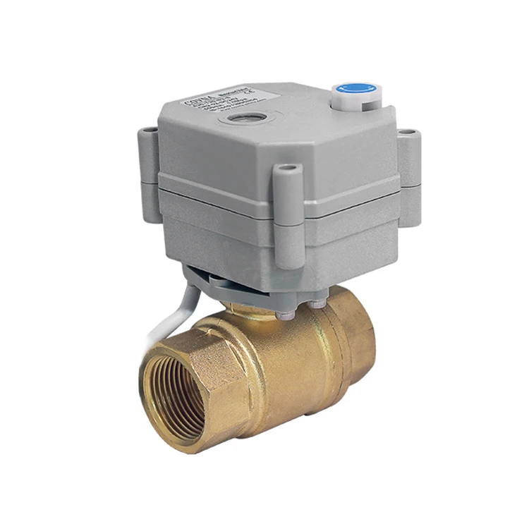 Refrigeration Parts 2 Way Ball Valve Water Control Valves Brass Stainless Steel Electric Water Motorized Valve