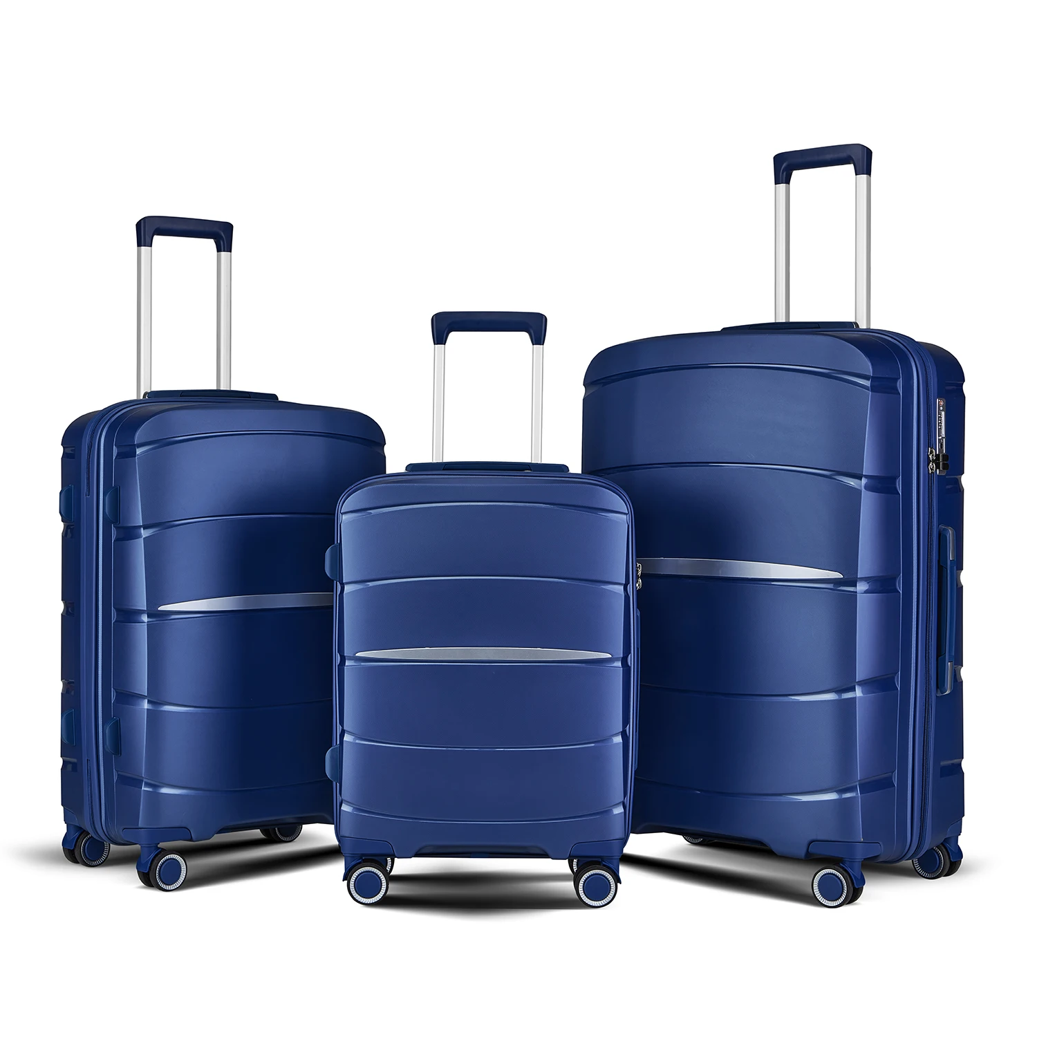 OEM ODM Professional Fashionable Foldable Aluminium Soft Hand Carry  On Travel Trolly Bag Suitcase Luggage Set