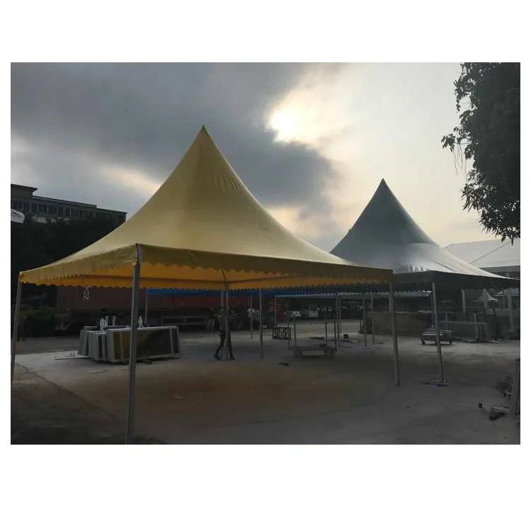 3x3 4x4 5x5 6x6m aluminum PVC Gazebo pinnacle Pagoda Tent in Guangzhou China