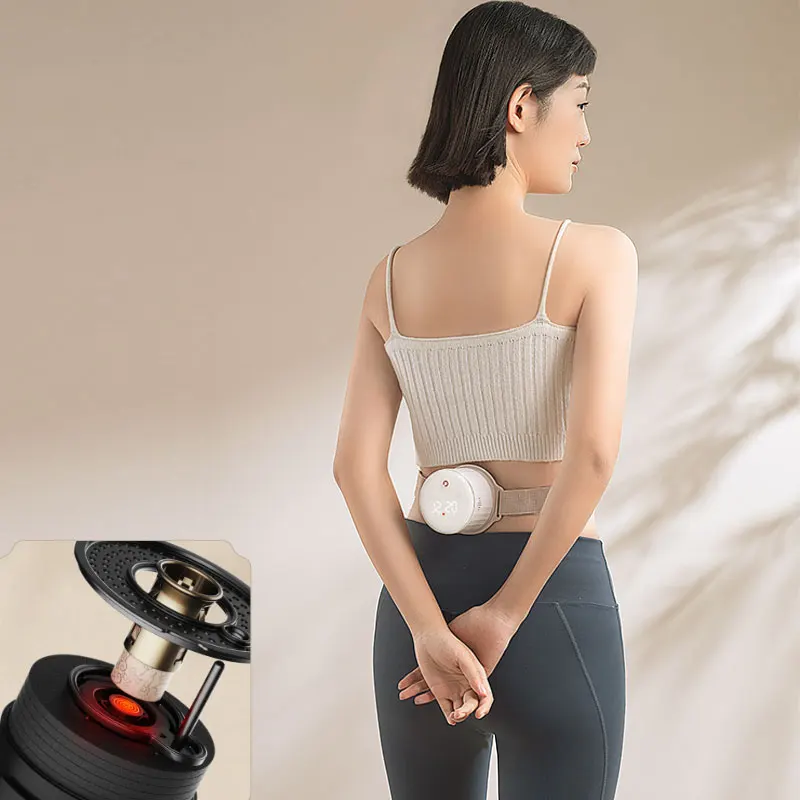 Open fire moxibustion Auto ignition Chinese Medicine Temperature Control Moxa Heating Box For Menstrual Cramps