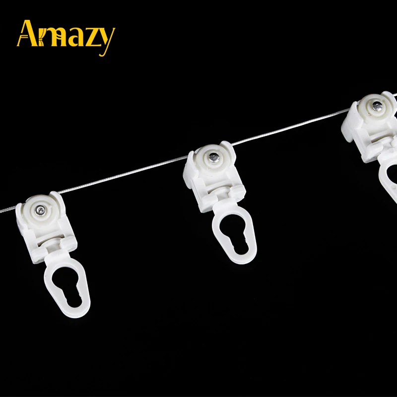 Good Price New Product Special Design Metal Hooks Custom Tape Ripple Wave Fold Curtain Rail Runner