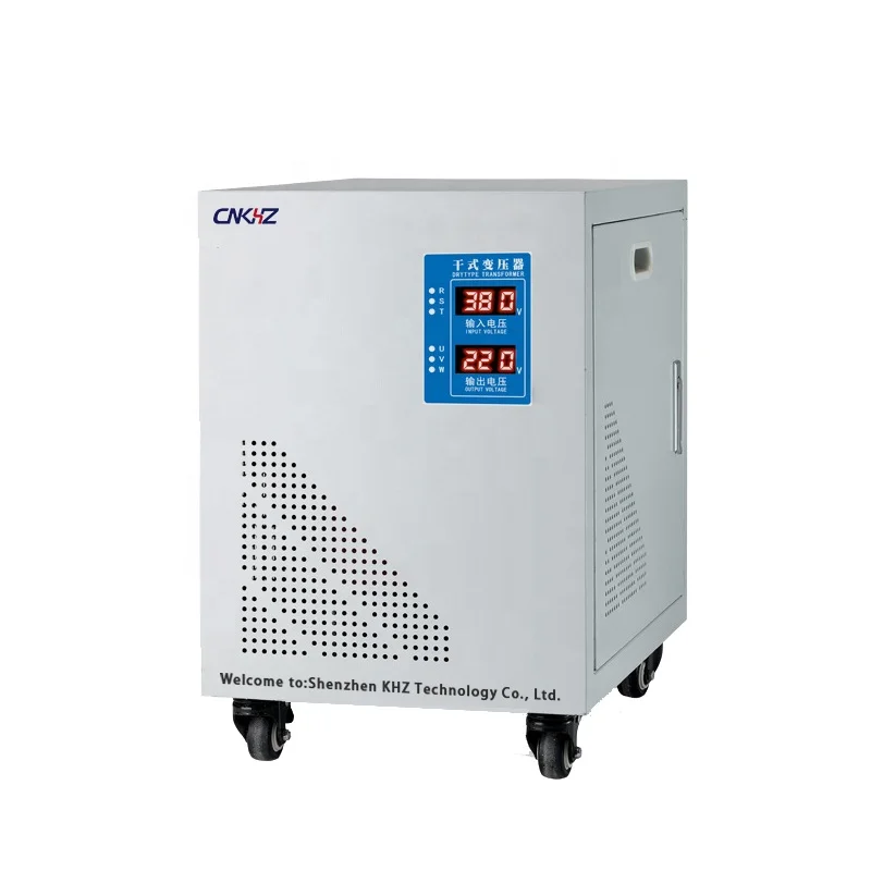 420v to 380v three phase three wire to three phase four wire AC high strength high efficiency dry type isolation transformer box