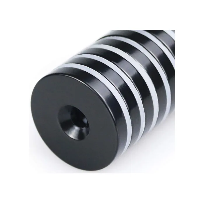 Hot Sale Black Epoxy 19 x 3.2 mm Disc Countersunk Neodymium Magnet