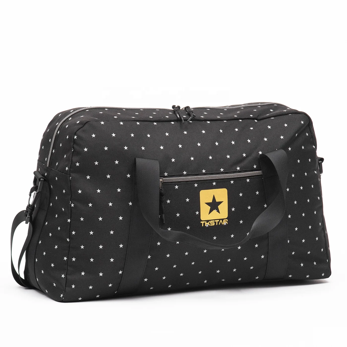 Recycled Cotton Canvas Travel Bag Large Capacity Luggage Duffel Bag Durable Outdoor Backpacks