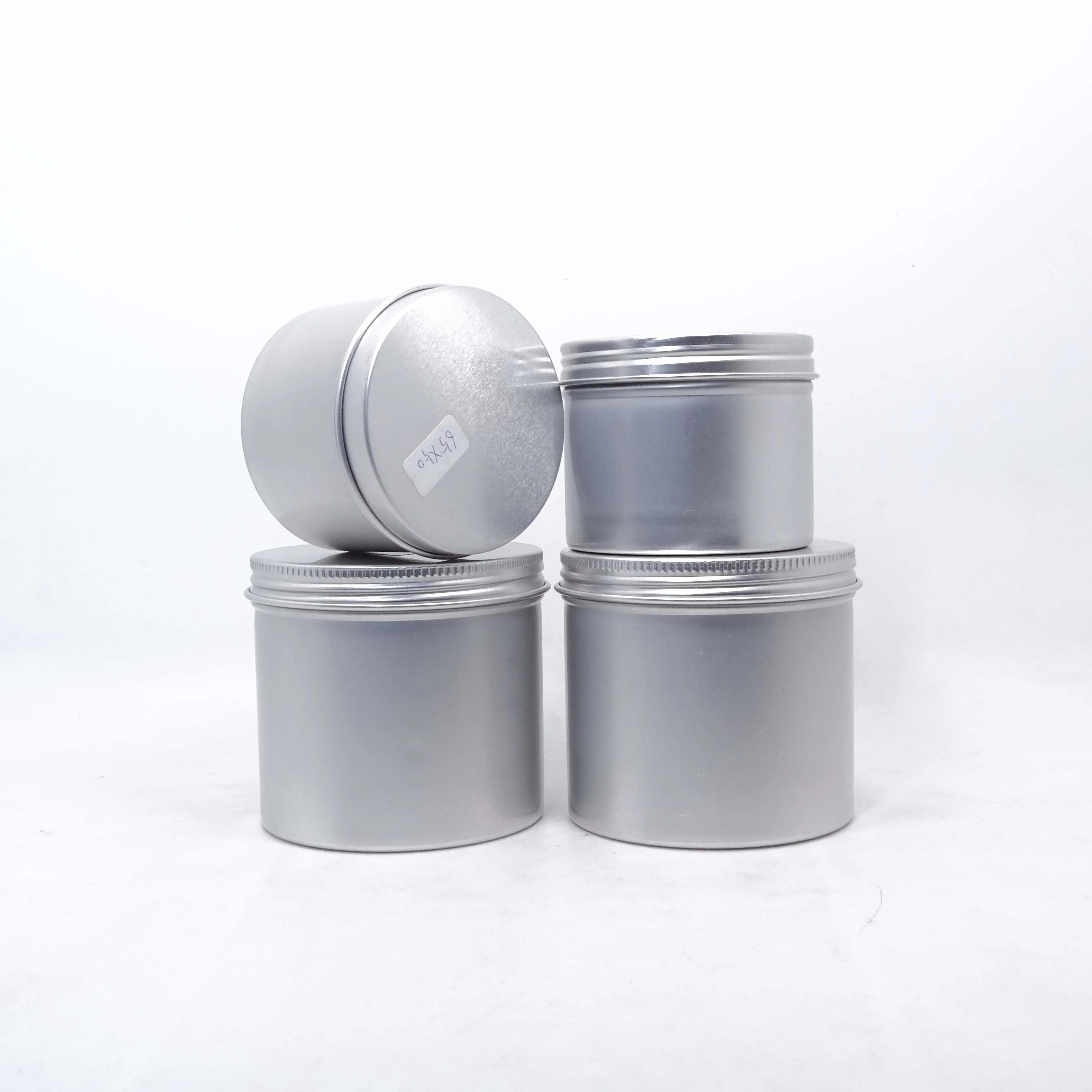 2019 Hot Selling Screw Airtight Top Lid Round Aluminum Tin Can Metal  Box For Candy