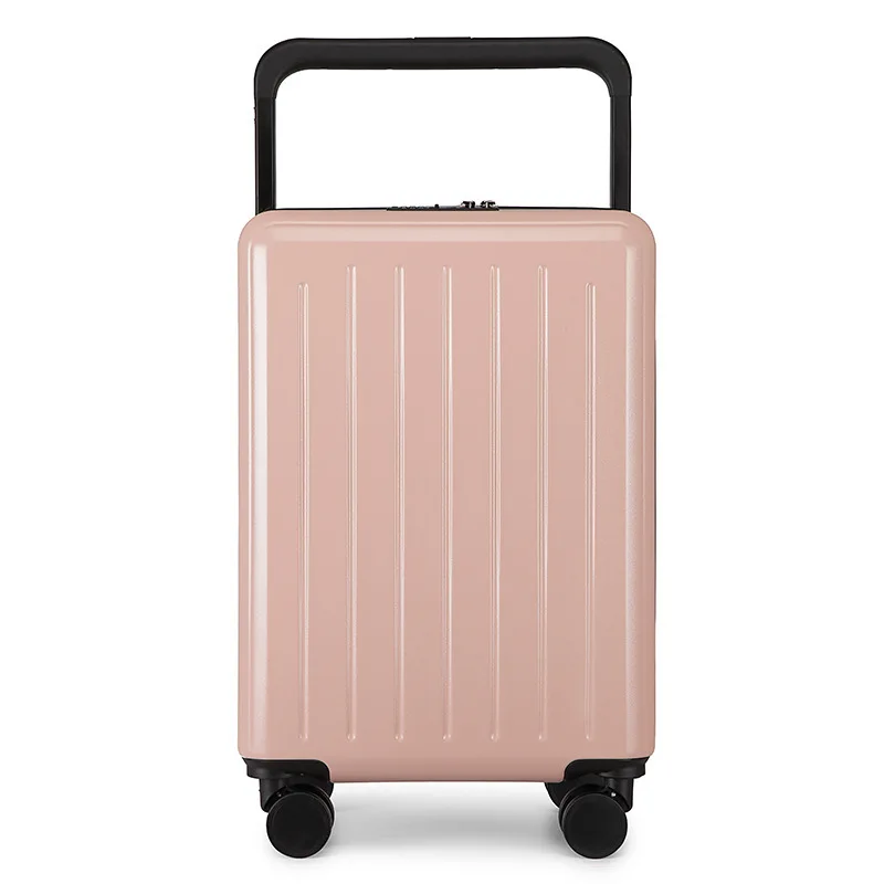 ABS low portable hard shell travel luggage waterproof customized logo wide handle trolley safety suitcase set