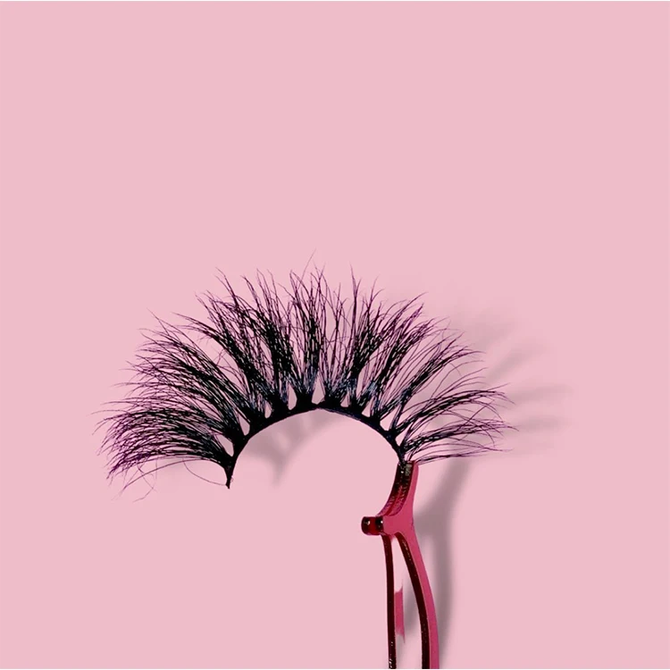 Factory Wholesale Price 25Mm 3D Mink Eyelashes Real Siberian Mink 25Mm Lashes With Customize Own Brand Box