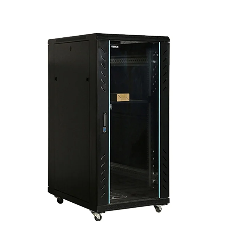 Пользовательская стеклянная дверь 22u 5G открытая стойка компьютерный сетевой