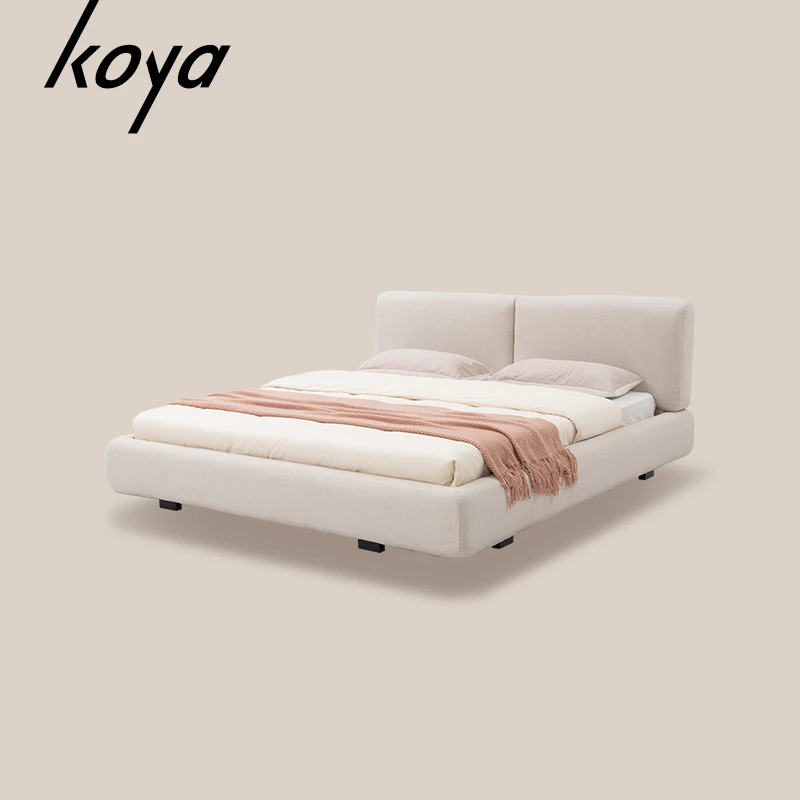 Luxury Bed Upholstered Modern Top Grain Leather Solid Wood Latest Design Bed King Queen Size Soft King Size Bed