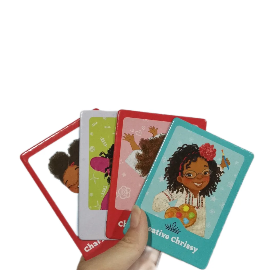 Customized colorful google play game manufacturing  game card printing kids children memory flash card