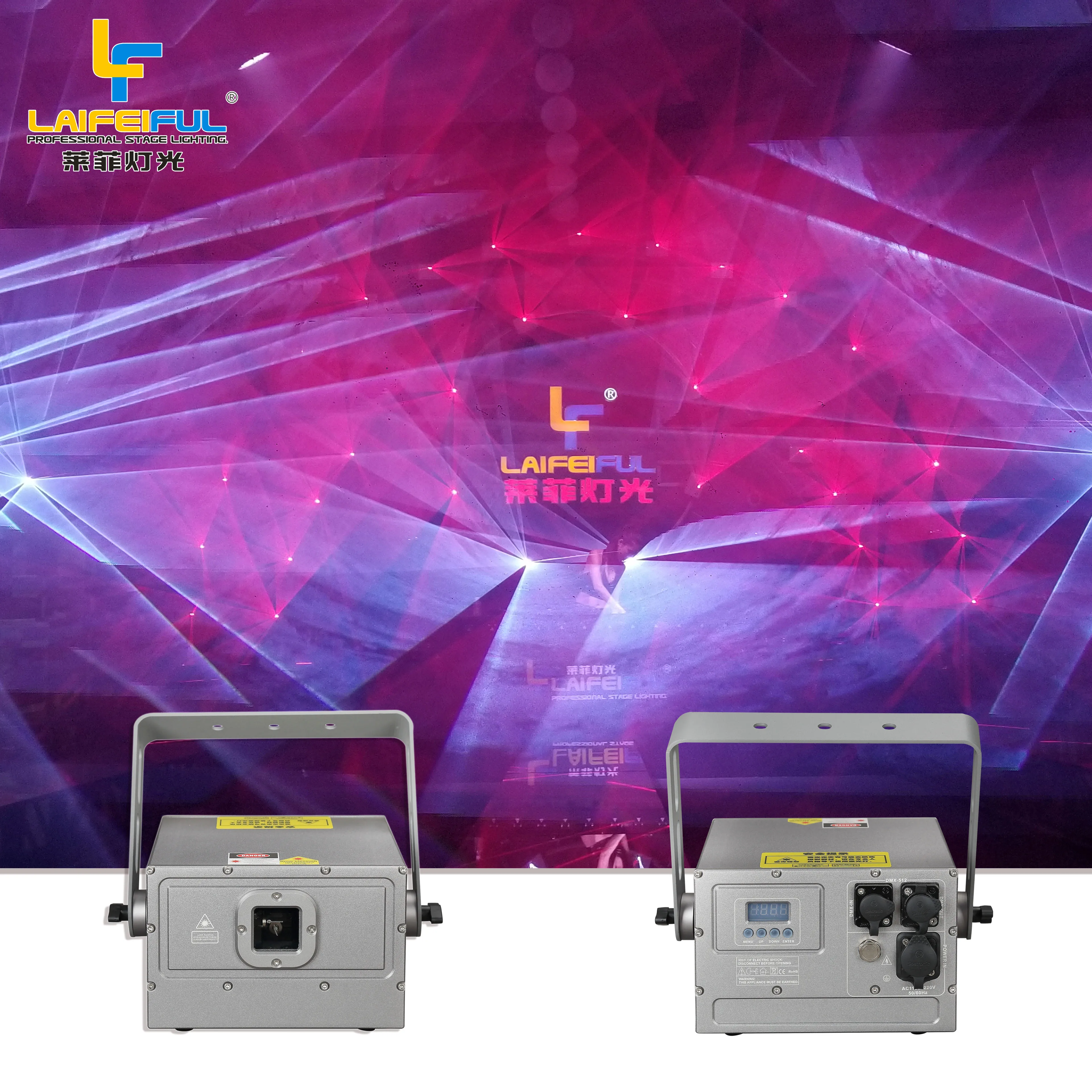 RGB Full Color Animation Laser Projector IP65 Christmas Bar Stage DJ Disco 5W Laser Light