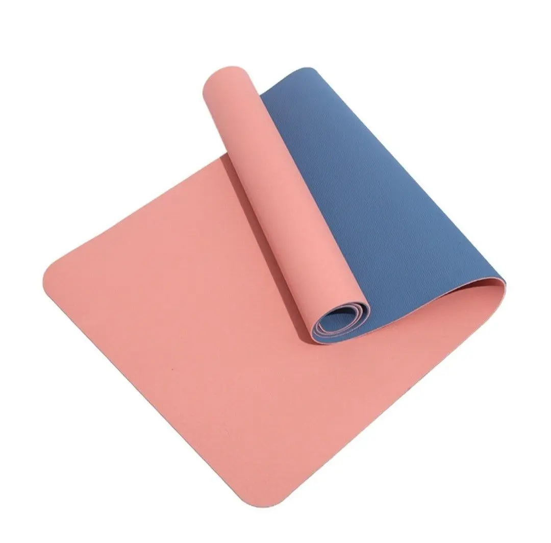 Sansd High Density Textured Non Slip Double Layer Eco-friendly 4/6/8/10mm Custom Tpe Yoga Mat For Exercise With Logo
