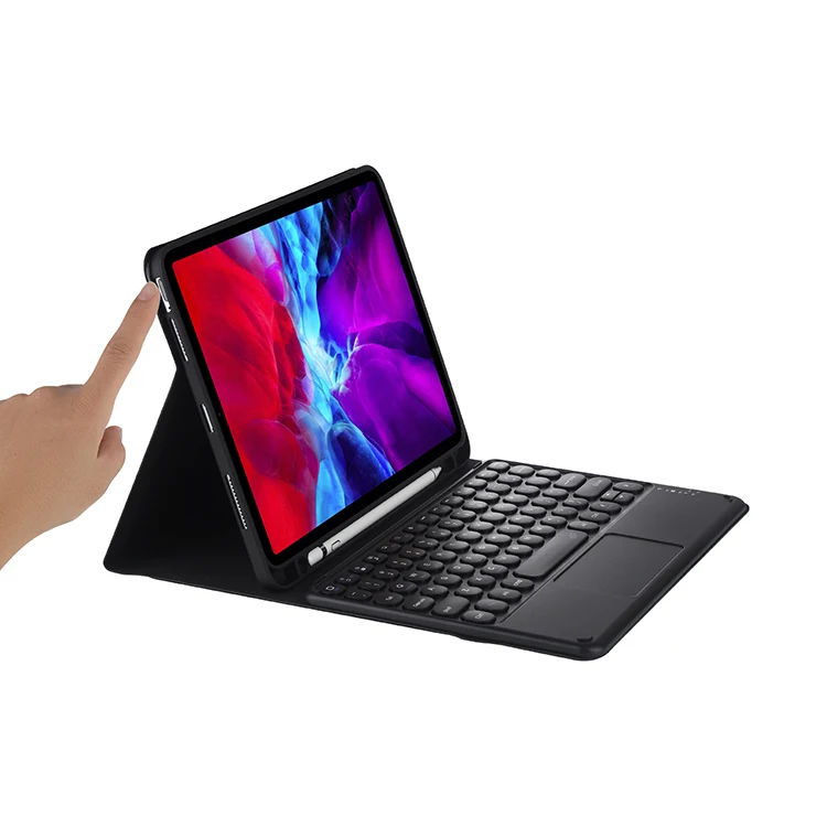 For iPad Air 4th Generation Case 10.9' Case 2020 with Pencil Holder For iPad Pro 2020/2018 11 Inch Cover With Wireless Keyboard