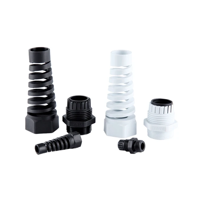 IP68 waterproof breakage-proof nylon electrical cable joint with strain relief