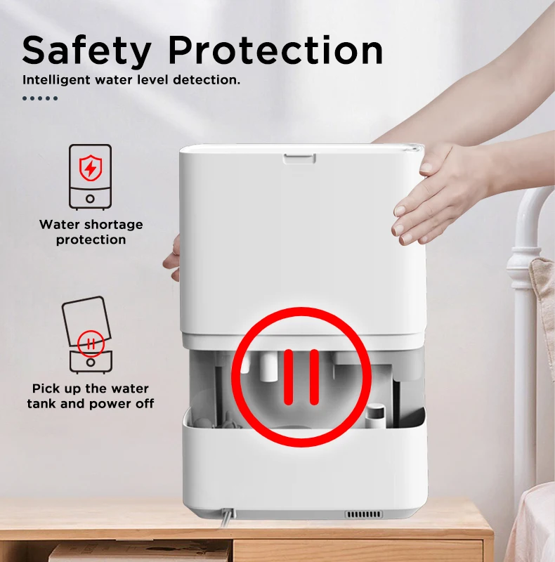 cool mist ultrasonic sterilization Purifying air touch control 4.5L top fill design Visible water level household humidifier