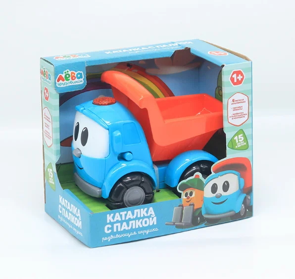 PG1900 русский Маленький грузовик Лео с 8 русскими песнями фермерская тележка модель тележки раздвижная игрушка