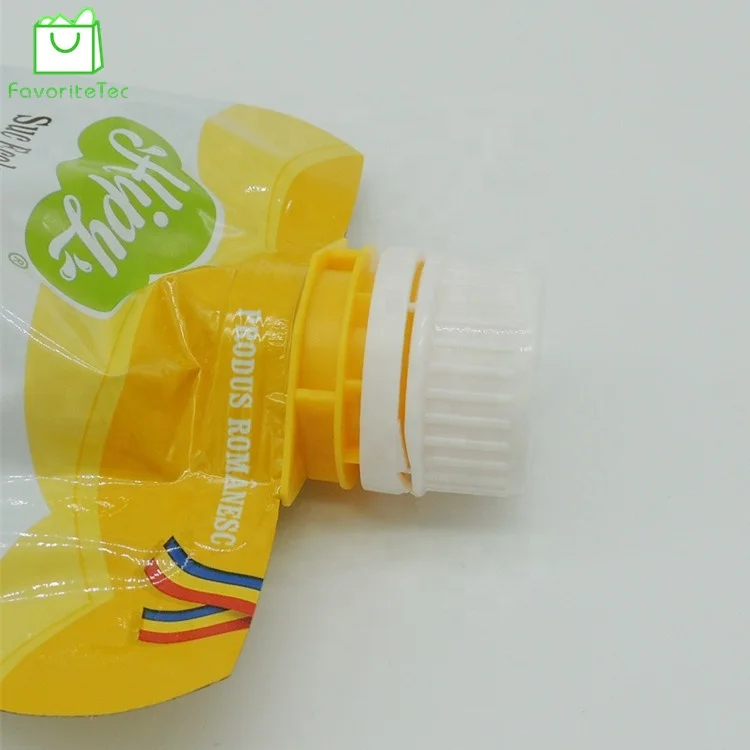 Custom Printed CMYK Stand Up Spout Pouch Honey Jelly Packaging Bag