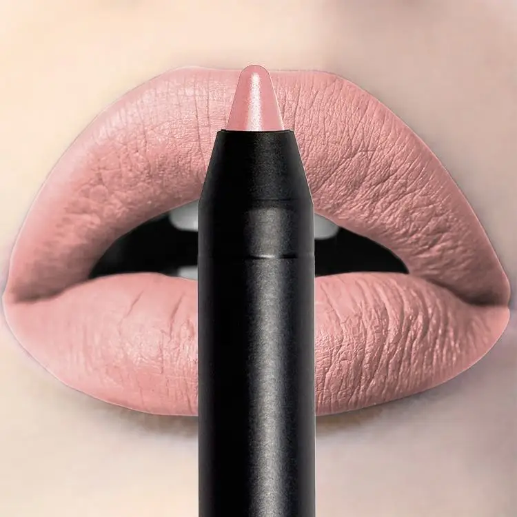 Hot Selling Wholesale Private Label SP11 Waterproof 6 Color Lip Liner Nude Matte Lipstick With Lip Liner Pencil