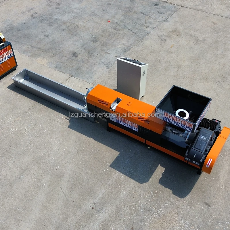 ABS crushing material recovery pelletizing production line PP PE waste plastic single screw mother granulator