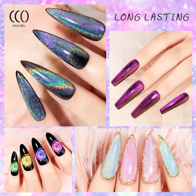 CCO Factory Price Private Label Cat Eye Uv Gel Polish Professional Salon 12d Magic Magnetic Uv Gel Nail Polish