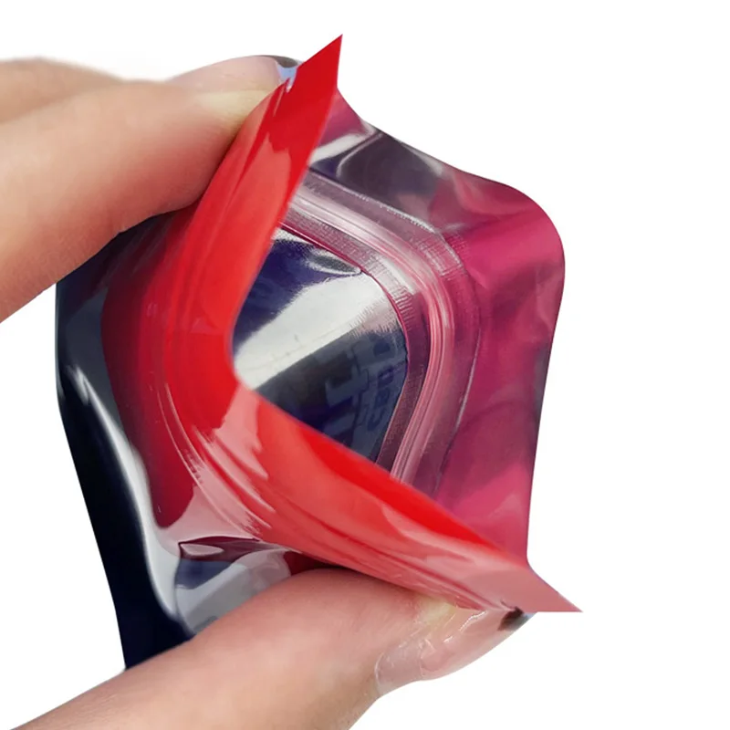 Customizable Clear Window Resealable Ziplock Plastic Small Cookie Pouch Smell Proof Gummy 1G Mylar Bags