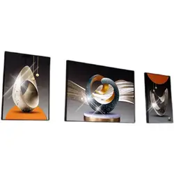 Eco-Friendly Material 3d crystal porcelain decorative painting  Hot Sale Wall Art 3 Panels decorative painting wall art