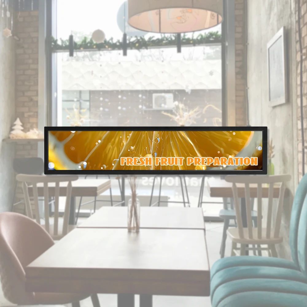 47.1inch smart  shelf bar screen advertising display digital signage shelf edge smart retail shelves