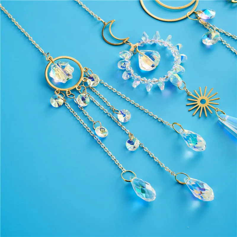 2022 Hot Sale JINGSHENG wholesale Suncatcher Octogon  K9 Glass Drop Crystal Prisms Pendant for  Accessories pendant gj-002