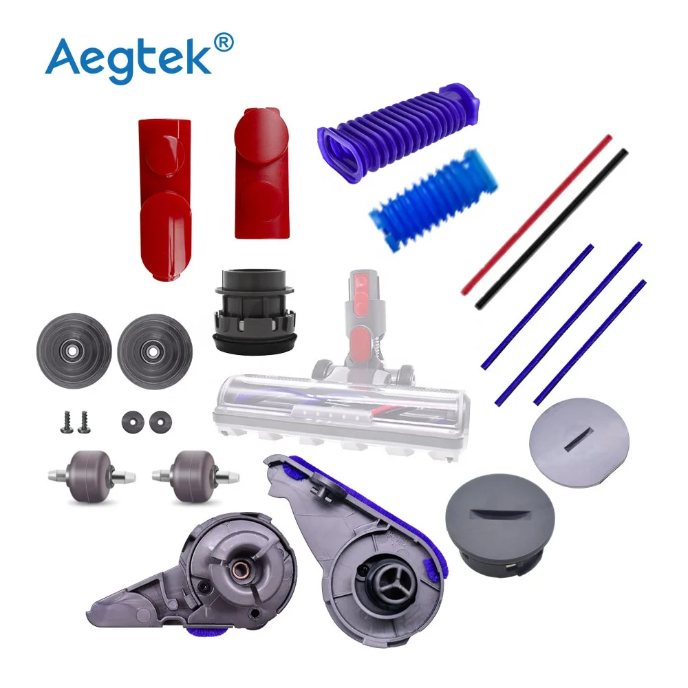 V6 V7 V8 V10 V11 V12 V15 Brush Head Wheel End Cap Cover Soft Plush Strips for Dysons Vacuum Cleaner Repair Replacement Parts