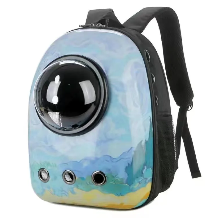 Переносной рюкзак для домашних питомцев вместительная сумка в виде капсулы кошек и собак школьный ранец Воздухопроницаемый