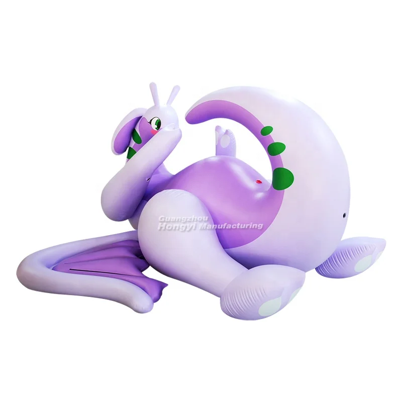 Party Supplies Purple Pink SPH Inflatable Advertising Toy Laying Dragon
