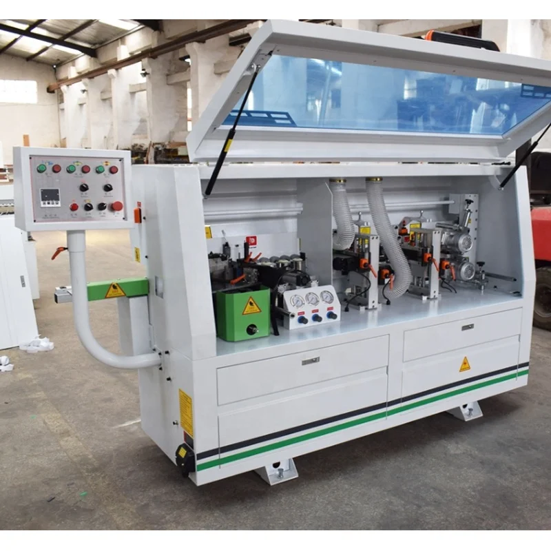 MF320 woodworking machinery wooden door cabinet MDF semi automatic edge banding machine