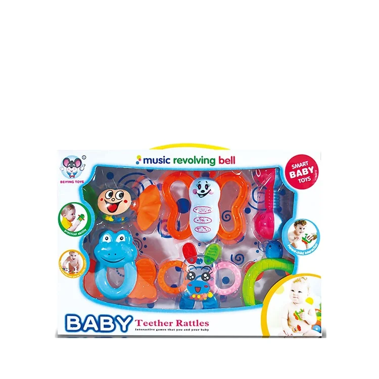 
Cute baby rattles new baby teether rattle set toys 