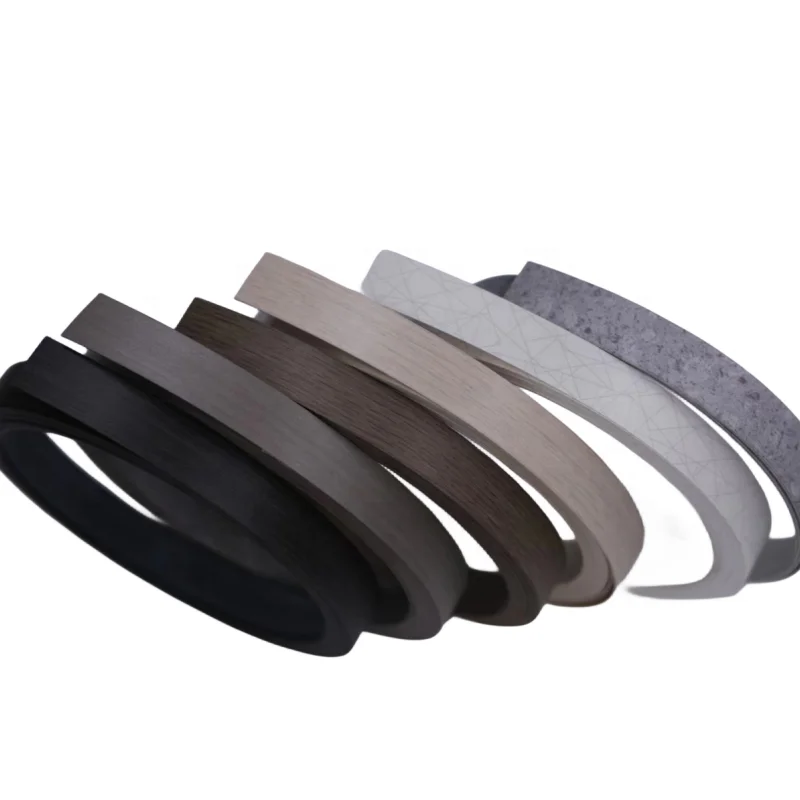 Good Quality Wood Grain Edge Banding Accessories Pvc Plastic Decoration Wood Edge Banding Strip for Furniture Cabinet