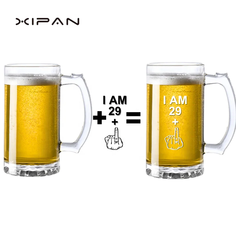 10oz Sublimation Rock Glass XIPAN Mugs 300ml 10oz Beer Stein Cups for Tea and Beer Glass cups