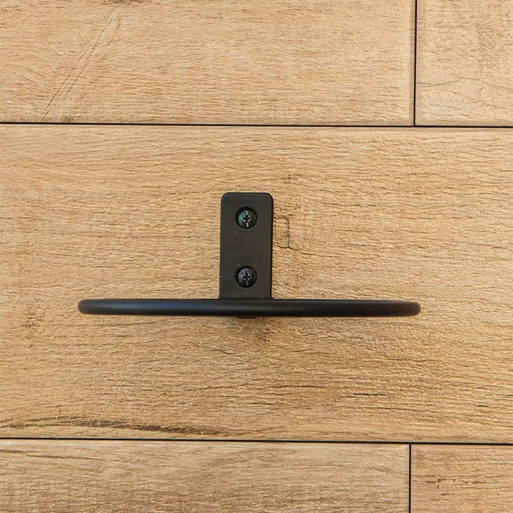 4in Flower pot plant holder black wall plant ring holder basket fence hanging balcony planter hook outdoor powder coated mounts