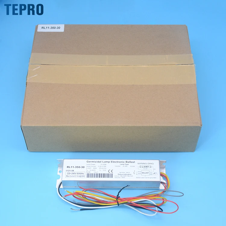 RL11-350-30 Water Treatment Uv Amalgam Disinfection Lamp Electronic Ballast Preheat Start sterilizer electrical ballast