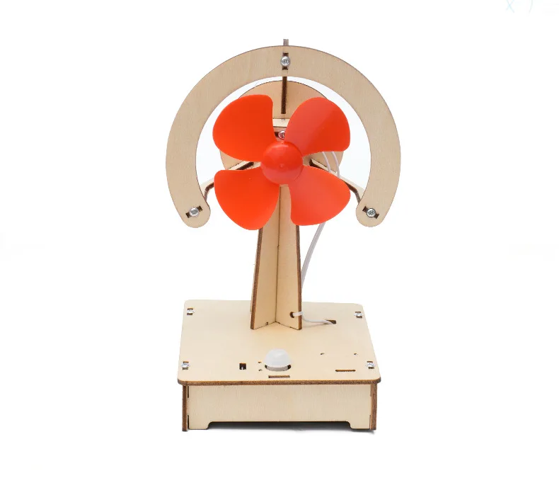 STEM Toys Educational Wood Puzzle Set Assembly Montessori Wind Power Generation