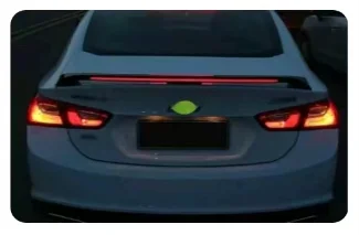 Для Chevrolet Malibu 2016-2021 черный с подсветкой/светодиодный задний спойлер багажника